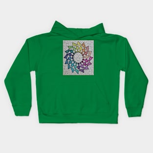 Whirl drawing Kids Hoodie